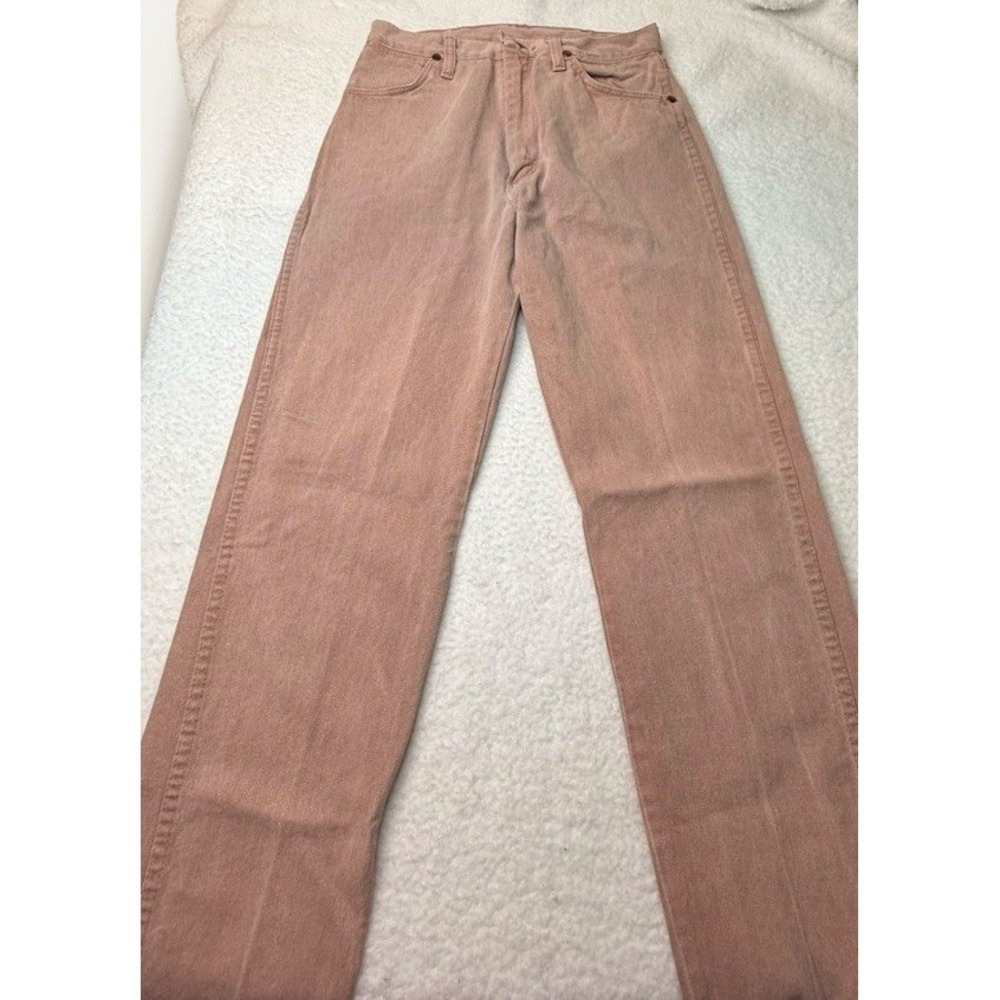 Wrangler Women's Vintage Peach Pant High Waisted 26x32 Streetwear Casual Utility